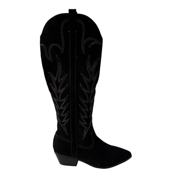 🆕 Universal Thread Sommer Embroidered Knee High Western Boots - Picture 1 of 6